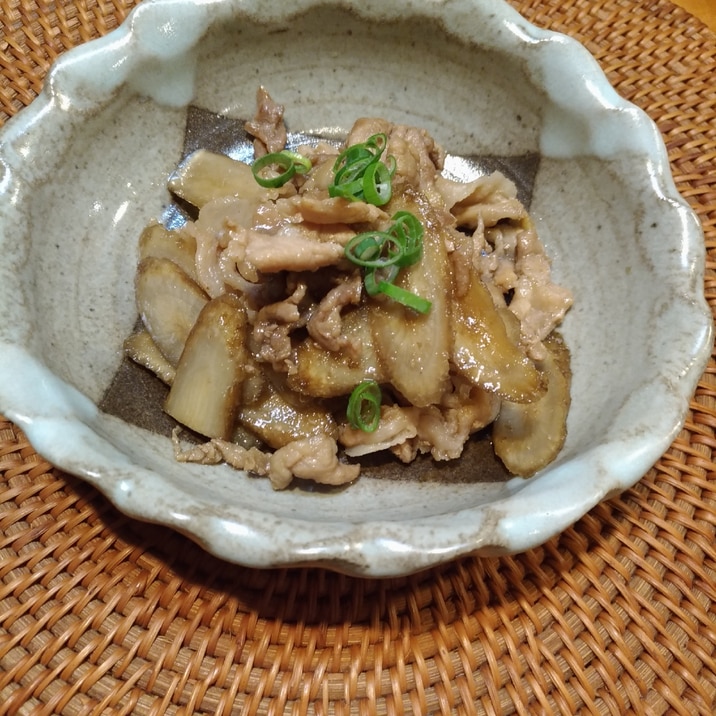 ごはんがすすむ☆新ごぼうと豚肉の炒め煮